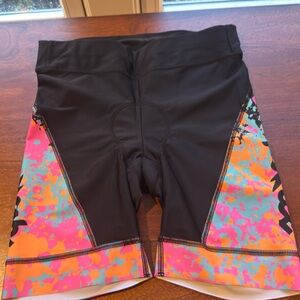 Women's Bike Shorts - Black and Multicolor (never worn)